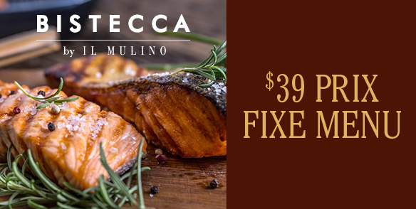 Bistecca $39 Prix Fixe Menu