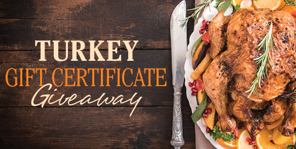 Turkey Gift Certificate Giveaway