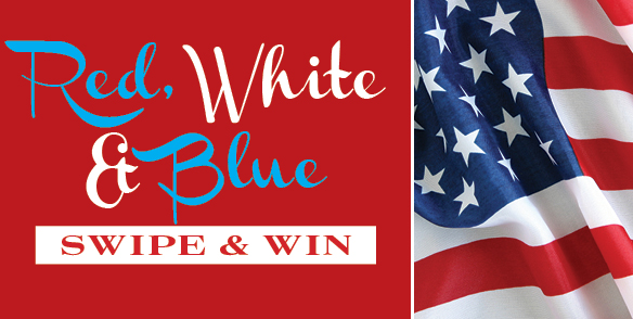 Red, White & Blue Swipe & Win