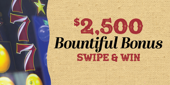 $2,500 Bountiful Bonus Swipe & Win