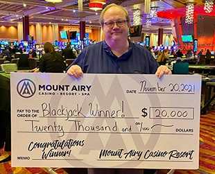 $20,000 blackjack winner