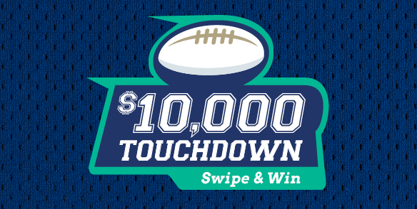 $10,000 Touchdown Swipe & Win