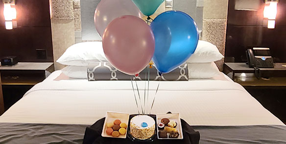 celebration preset amenities room package