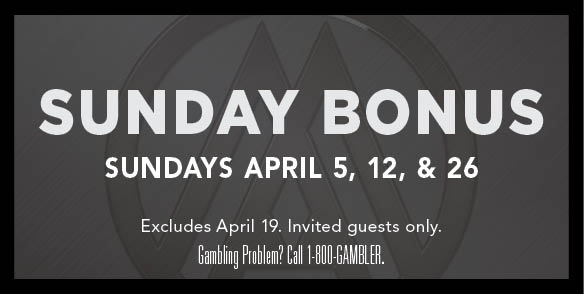 April Sunday Bonus
