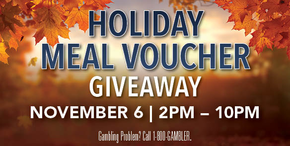 Holiday Meal Voucher Giveaway